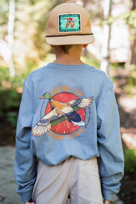 YOUTH Burlebo Suns Up Birds Down Long Sleeve Tee