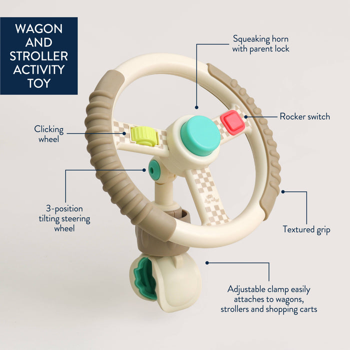 Bitzy Driver Wagon and Stroller Activity Toy