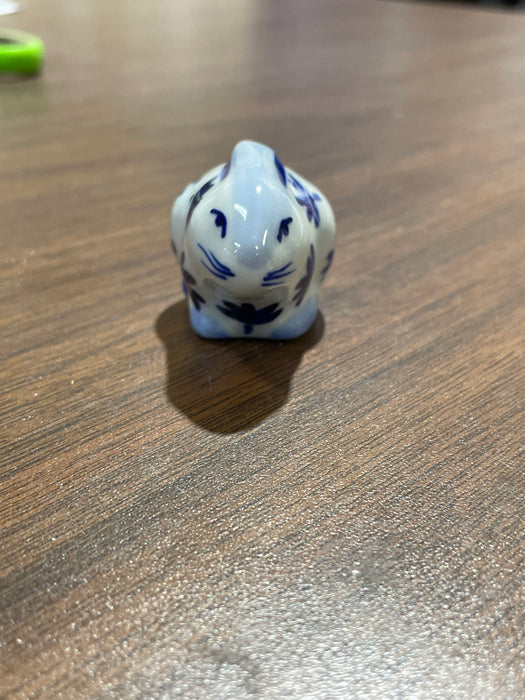 Blue & White Porcelain Trinkets. Small Animals. Range in size from 1" to 3"