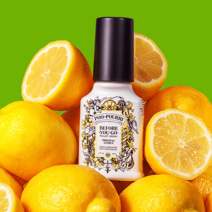 Poo~Pourri Original Citrus Toilet Spray 4oz.: Lemon + Bergamot + Lemongrass
