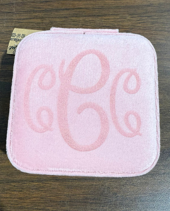 Personalized Small Zip Up Jewelry Box.  Available in Smooth Finish & Velvet.  *Personalization Included!