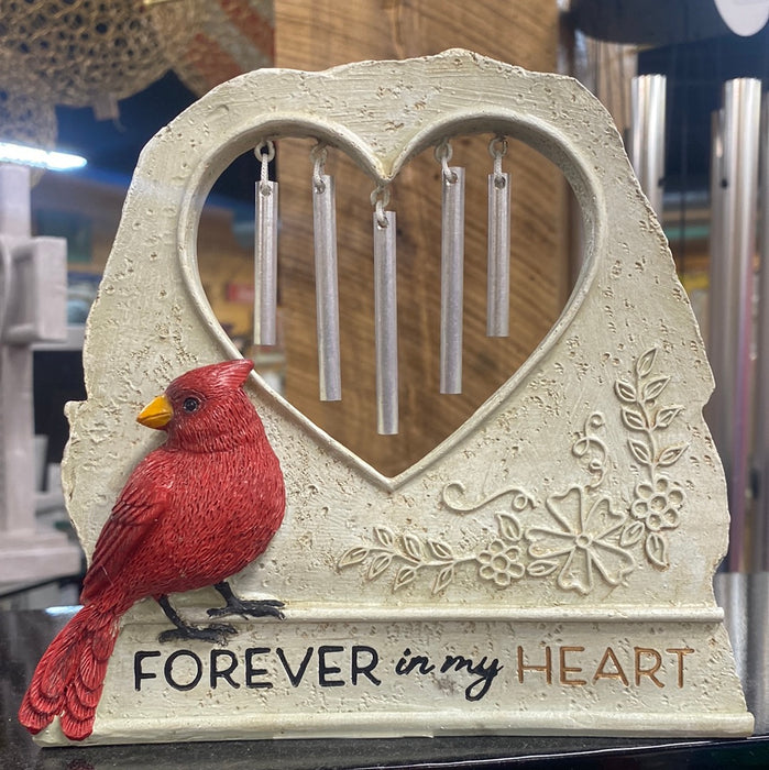 Resin Wind Chimes with Cardinals