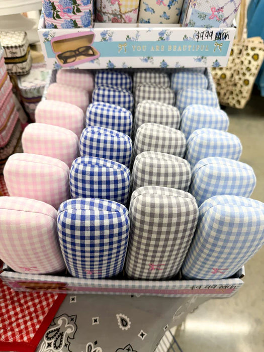 Gingham Eye Glasses or Sunglasses Case by Simply Southern.