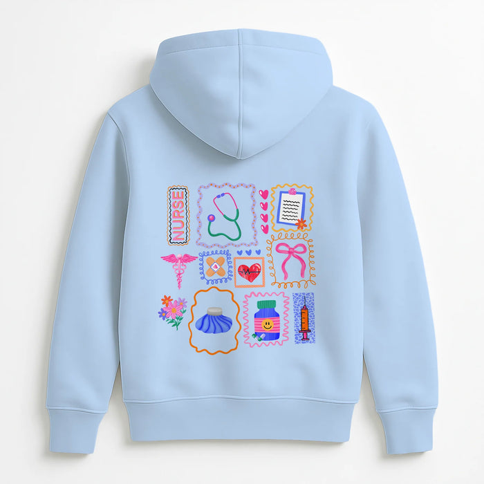 Nurse Doodles Zip Up Hoodie