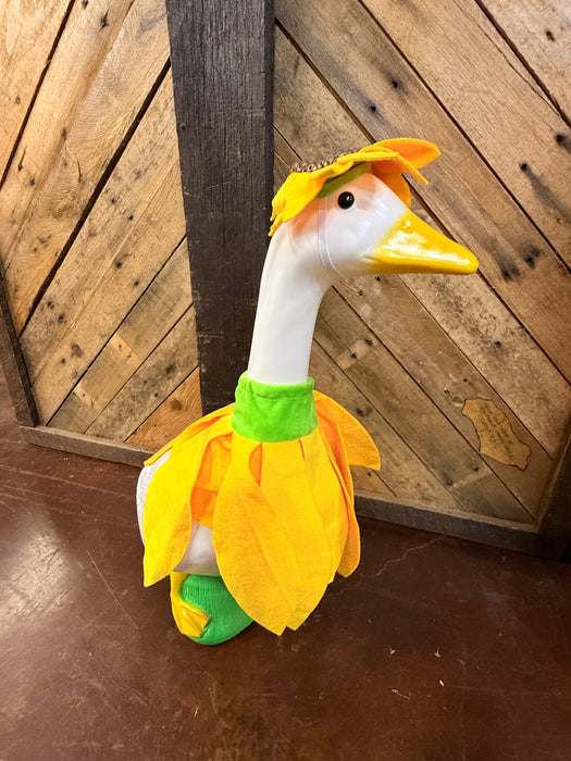 Porch Goose Clothes.  These will fit most standard size porch geese.  Pictured on a 23” Goose.