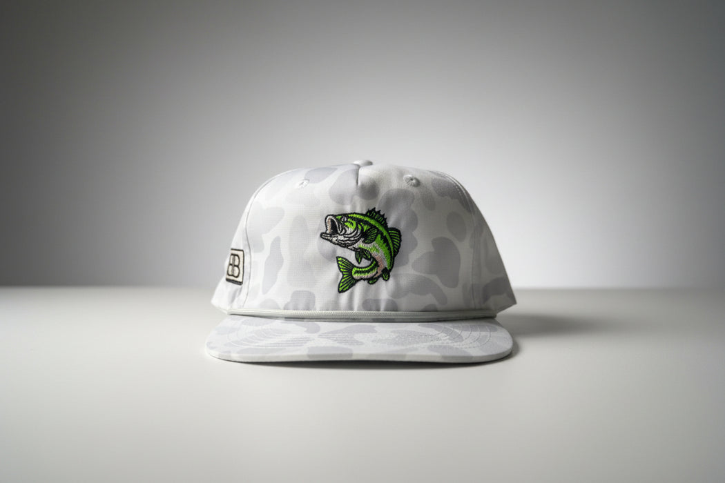 Embroidered Green Bass Fish Hats - Multiple Styles Available!