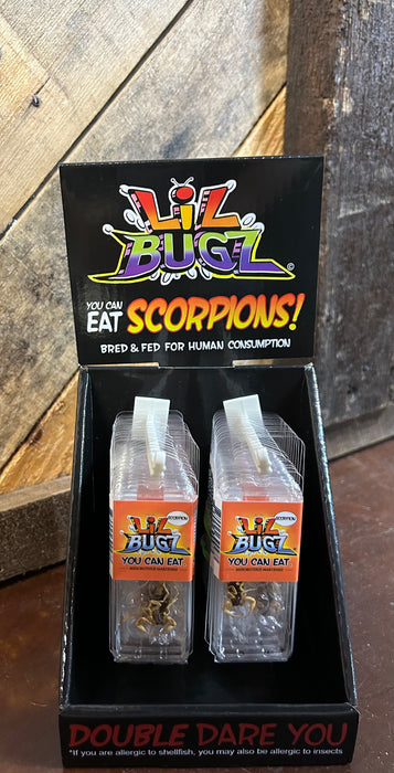 Lil Bugz You Can Eat: Scorpions (yes it’s actually a freeze dried scorpion you can eat!)