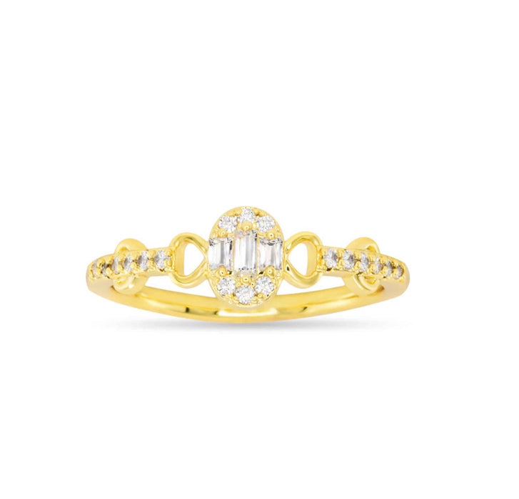 Gold CZ Vintage-esque Ring-3 SIZES!