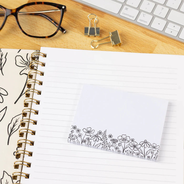 Pressed Floral Sticky Notes