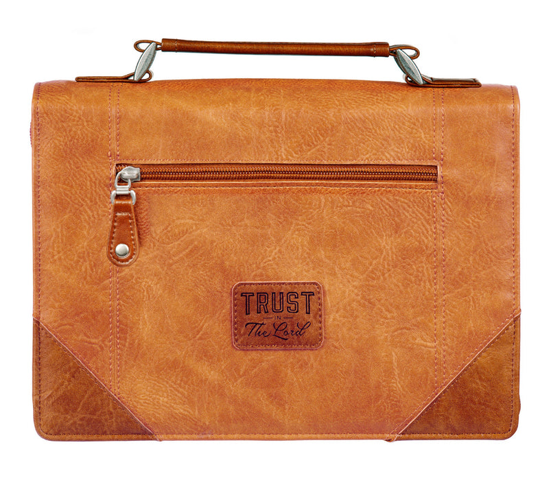 Trust in the Lord Tan and Honey-brown Classic Bible Cover