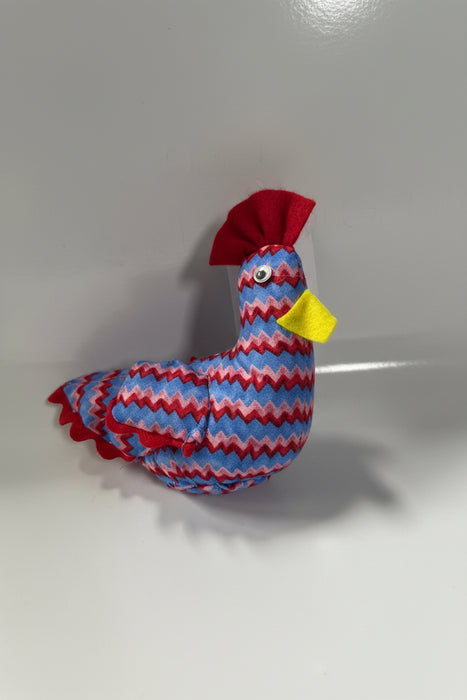 Miniature Hand Sewn Chickens .  Made from Fun Fabric or Vintage Feed Sacks.
