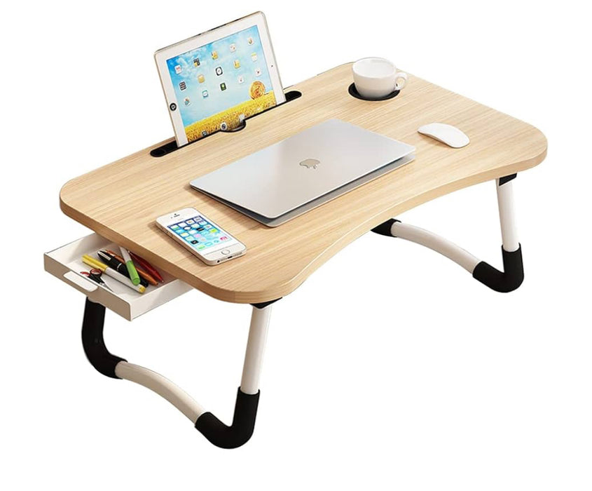 Portable Laptop Bed Desk w/  Storage drawer & USB Ports