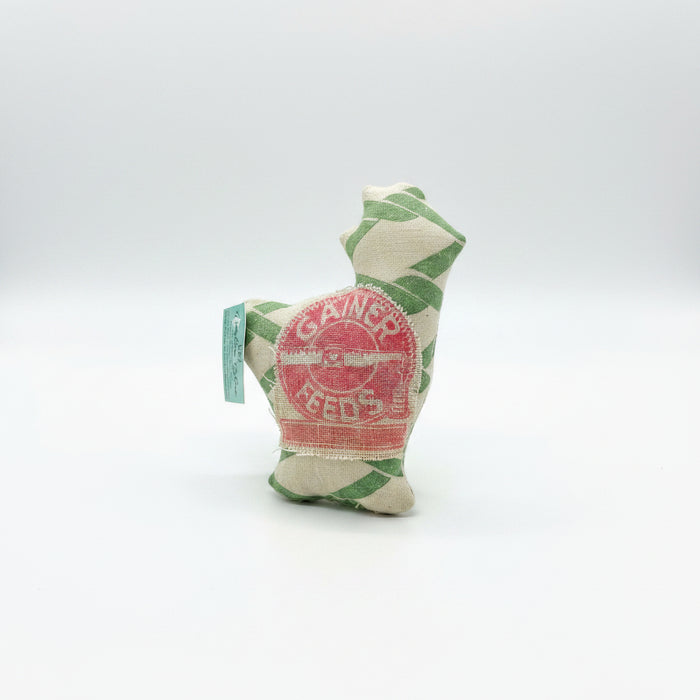 Miniature Hand Sewn Stuffed Chickens.  Made from Fun Fabric or Vintage Feed Sacks.