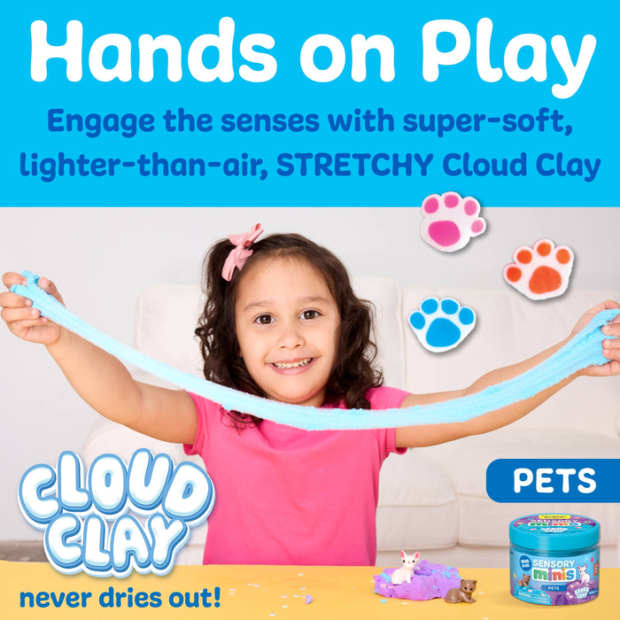 Sensory Mini Play Kit Jar with Cloud Clay: Pets Theme