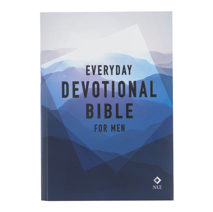 Blue Mountain NLT Everyday Devotional Bible for Men