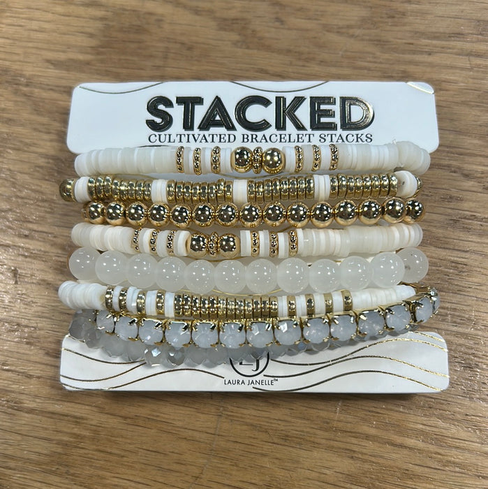 Stacked Cultivated Bracelet Stacks