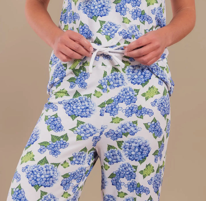 Blu Hydrangea Pajama Pants