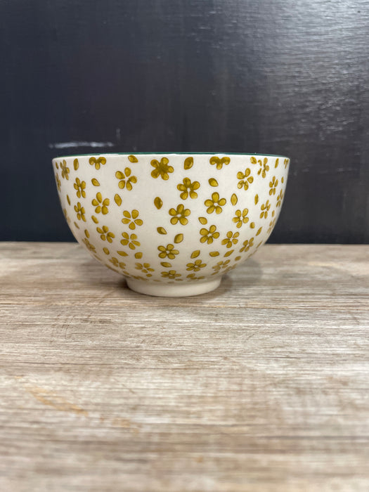 Stoneware Floral Pattern Bowl- Available in 4 Styles!