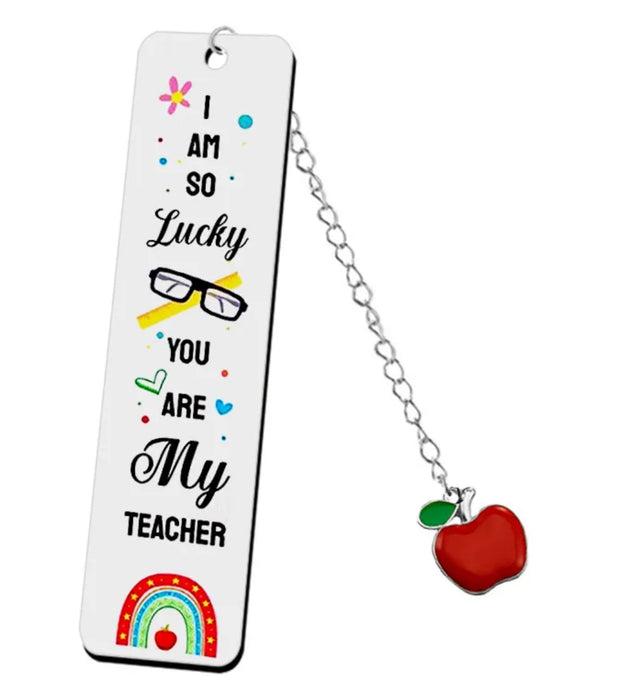 🍎 “A+ Appreciation” Stainless Steel Teacher Bookmarks
