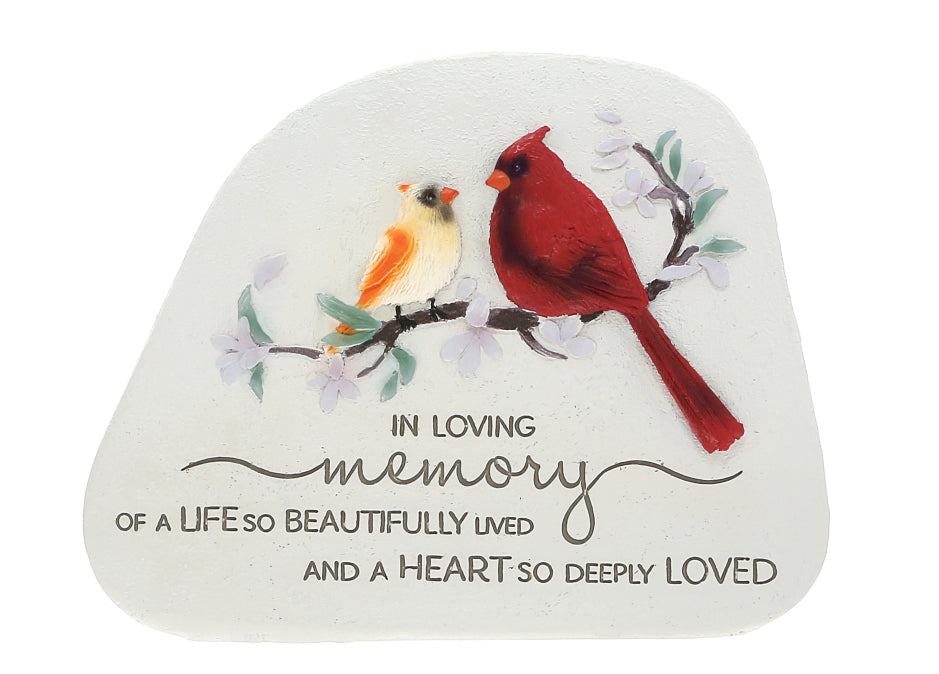 In Loving Memory Standing Memorial Stone — Barlow Blue