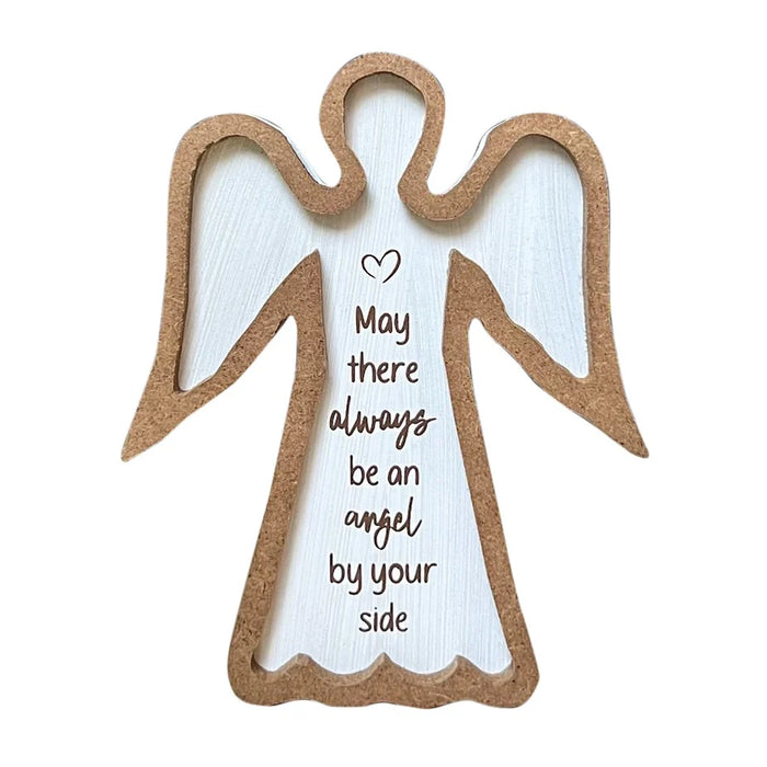May There Always Be An Angel By Your Side- Framed Standing Angel Plaque