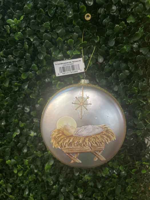 Gold & Cream Biblical Disk Ornaments- 2 Styles!