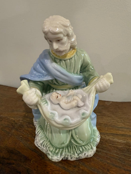 Vintage Porcelain Joseph Holding Baby Jesus