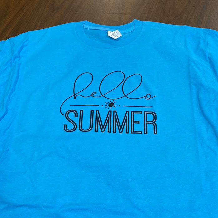 Hello Summer. $6 CLEARANCE TEES!  $8 For Long Sleeves!  Random Shirt Color Chosen.