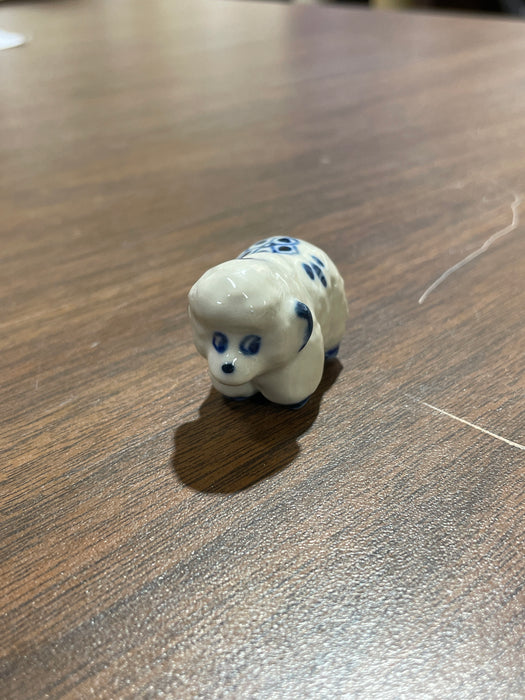 Blue & White Porcelain Trinkets. Small Animals. Range in size from 1" to 3"