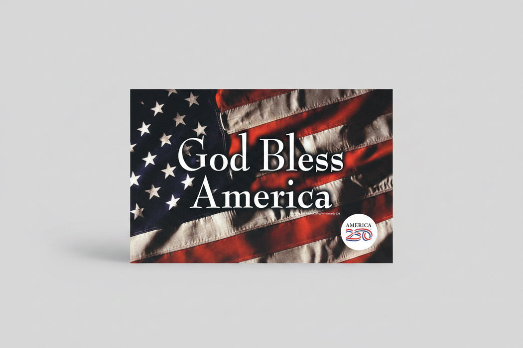 God Bless America Postcard- 250th America