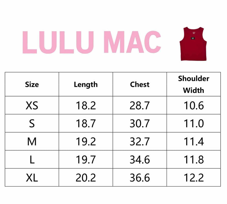 White Lulu Mac Logo Tank