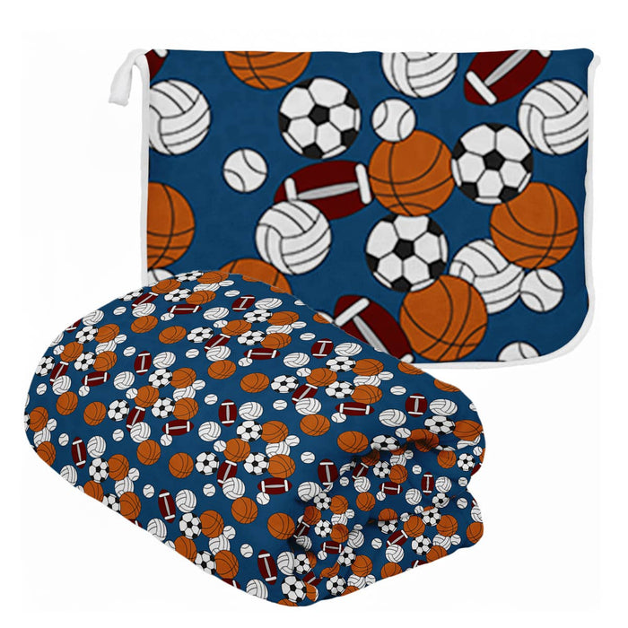 "Sports All Star" Plush Travel Blanket with Matching Case
