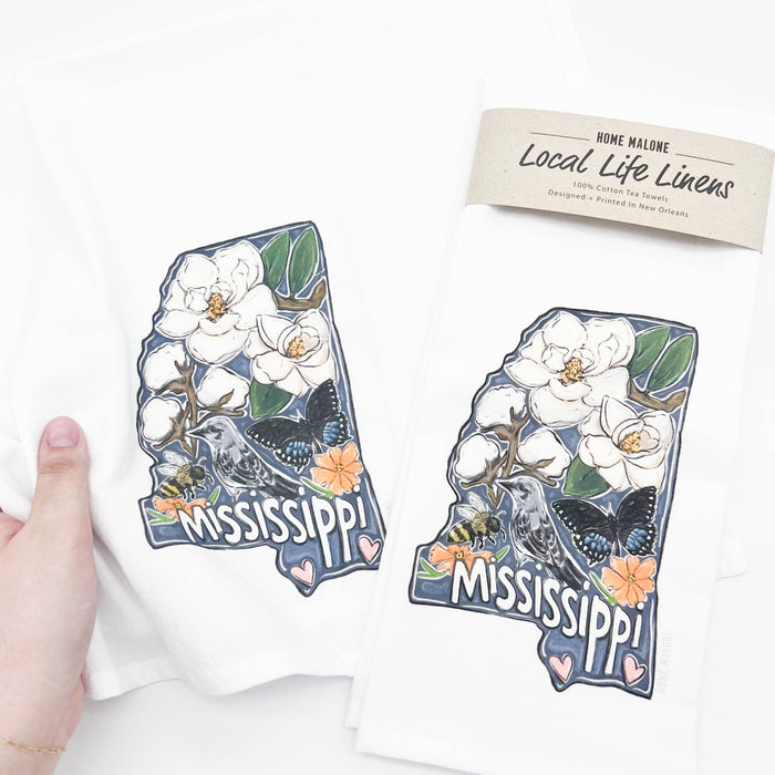 Mississippi Favorites Tea Towel