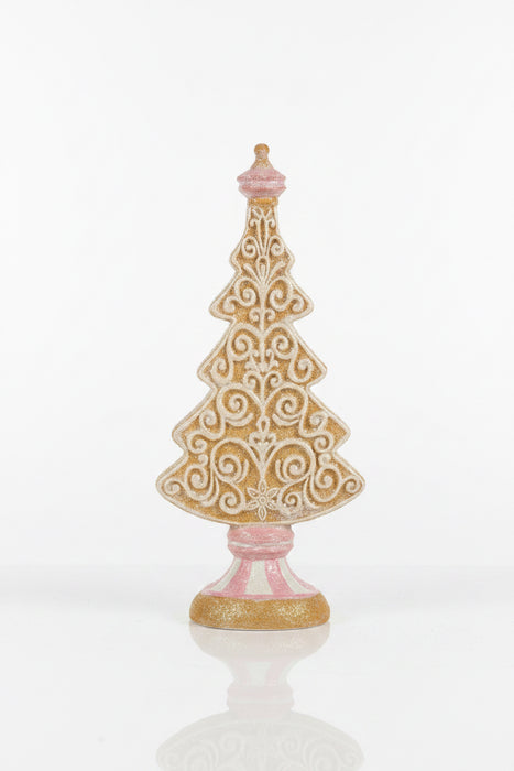 Resin Glittered Gingerbread Christmas Tree