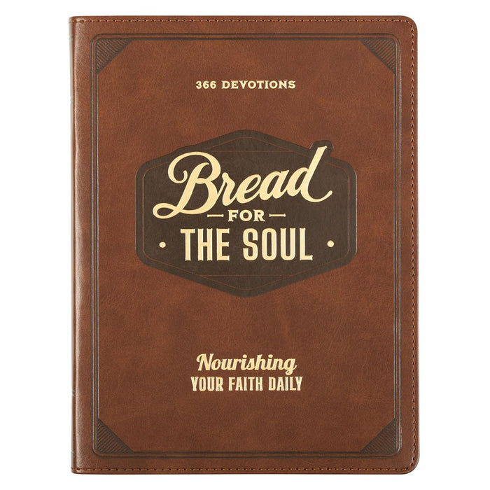 Bread for the Soul Brown Faux Leather Devotional