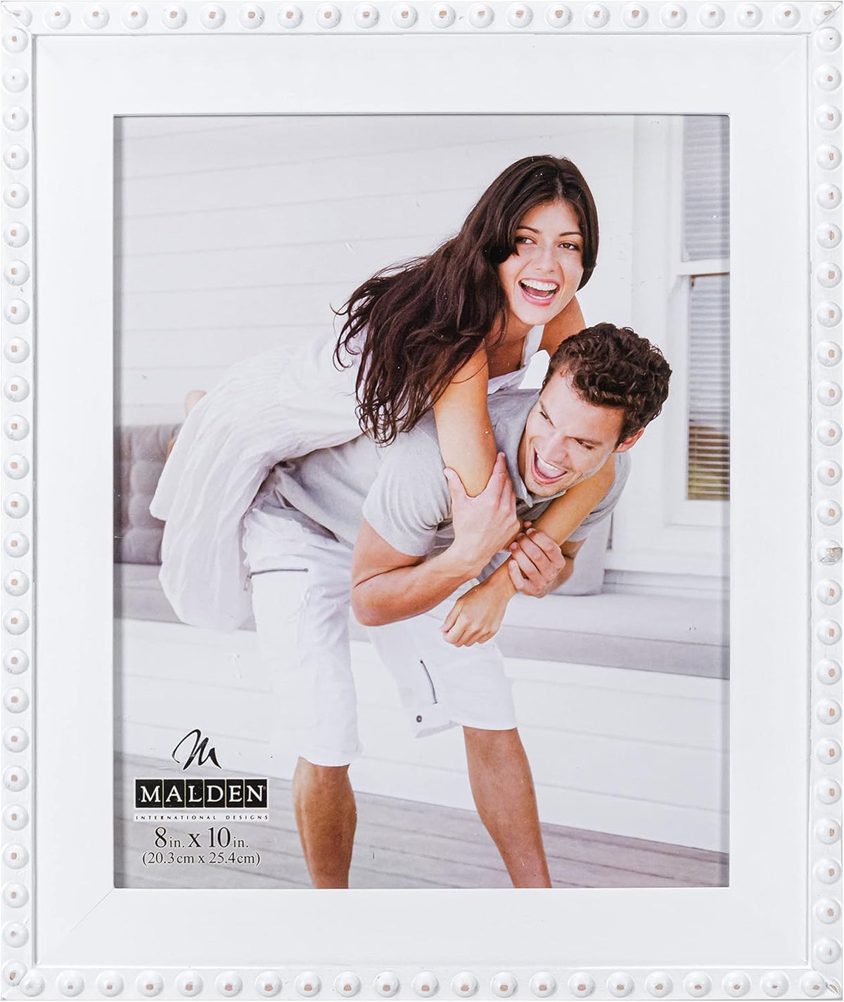 White Beaded Frame - 3 Sizes! — Barlow Blue