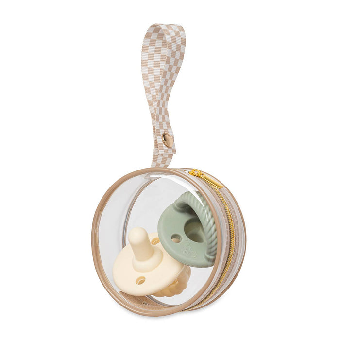 Itzy Clear Pacifier Case with Strap