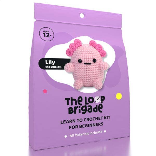 The LOOP Brigade: DIY Mini Crochet Plush Toy Complete Kit For Beginners - Bogart the Frog