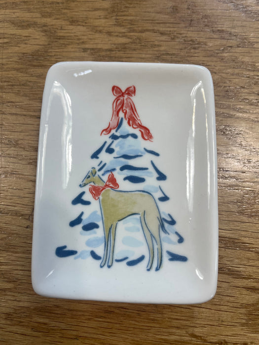 4" Christmas Themed Trinket Dish- Available in 4 Styles!