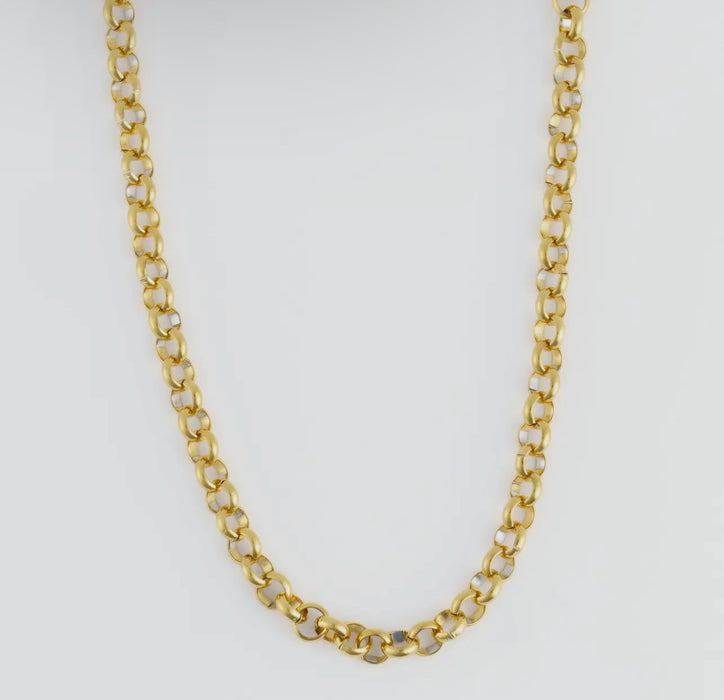 Waterproof Gold 18” Cable Chain Necklace