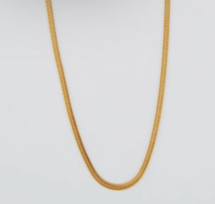 Waterproof Gold 18” Snake Chain Necklace