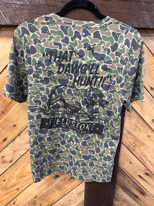 Adult Backwoods Camo "That Dawg'll Hunt" Bird Dog Tee- Available in Small-2XL!