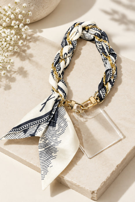 Wristlet Phone Holder, Keychain, & Bag Scarf