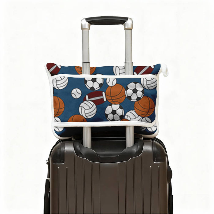 "Sports All Star" Plush Travel Blanket with Matching Case