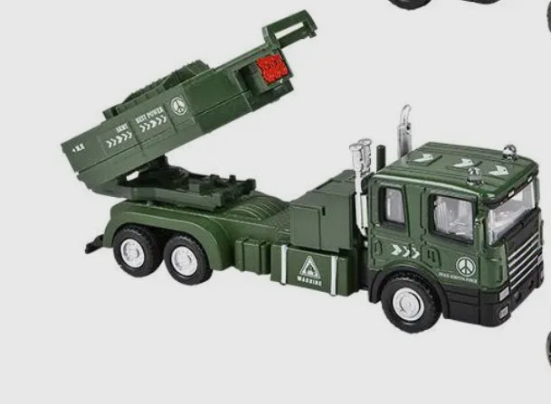 Die Cast Pull Back Military Vehicles.  6"