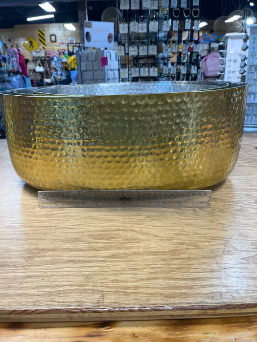 Gold hammered Bowls Perfect for decor, drinks, etc. 3 Sizes Available!