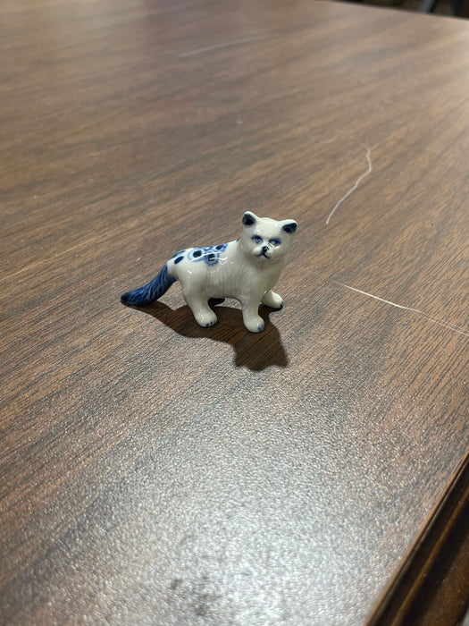 Blue & White Porcelain Trinkets. Small Animals. Range in size from 1" to 3"