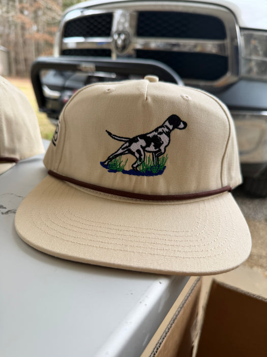 Embroidered Spotted Pointer Dog Hats-Multiple Styles Available.