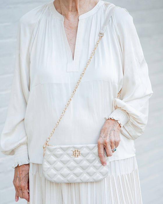 Livi Crossbody Pearl Purse by Caroline Hill