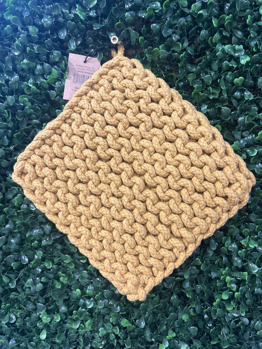 Cotton Crocheted Pot Holders - 10 Colors!